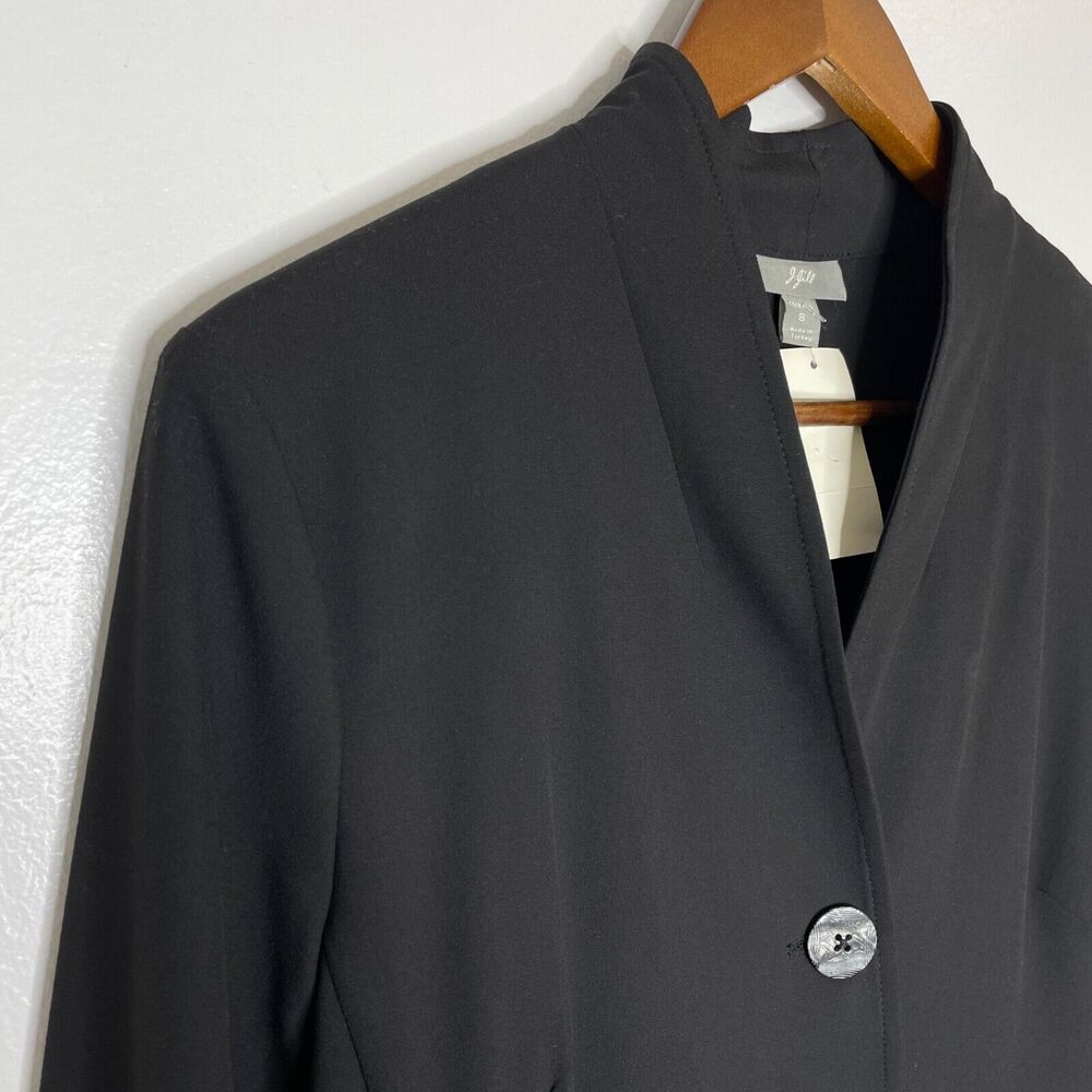 J Jill Black Long 3 Button Classic Blazer Jacket Size 8 Women’s NEW